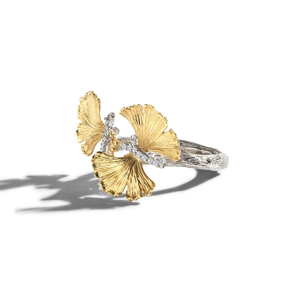 Michael Aram Butterfly Gingko Ring with Diamonds 6 510805146DI