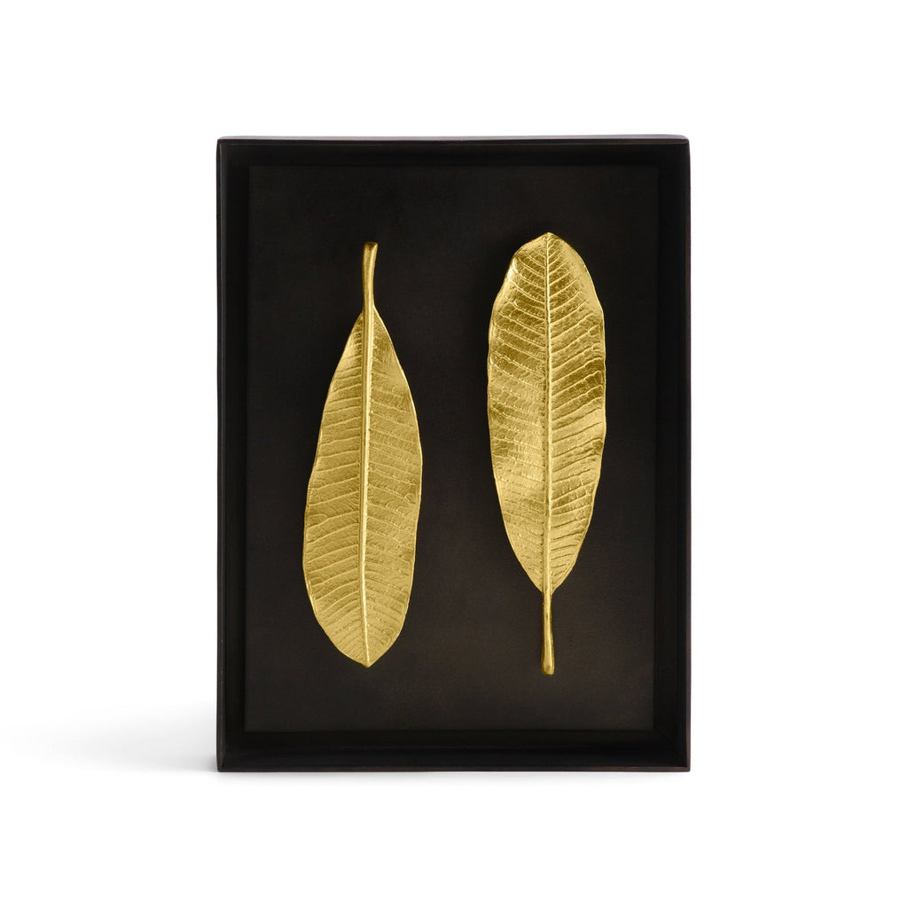 Michael Aram Champa Leaf Shadow Box Gold 176050