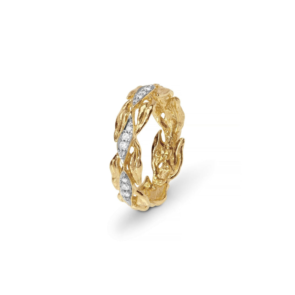 Michael Aram Laurel Ring with Diamonds 6 511812986DI
