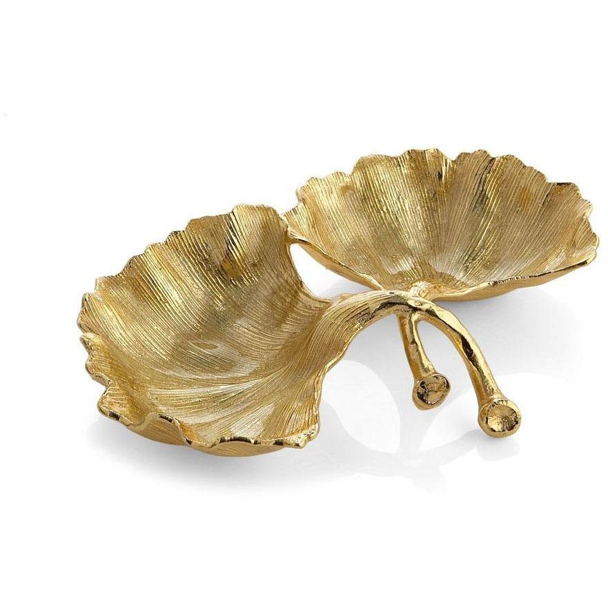 Michael Aram New Leaves Ginkgo Double Compartment Dish 175661