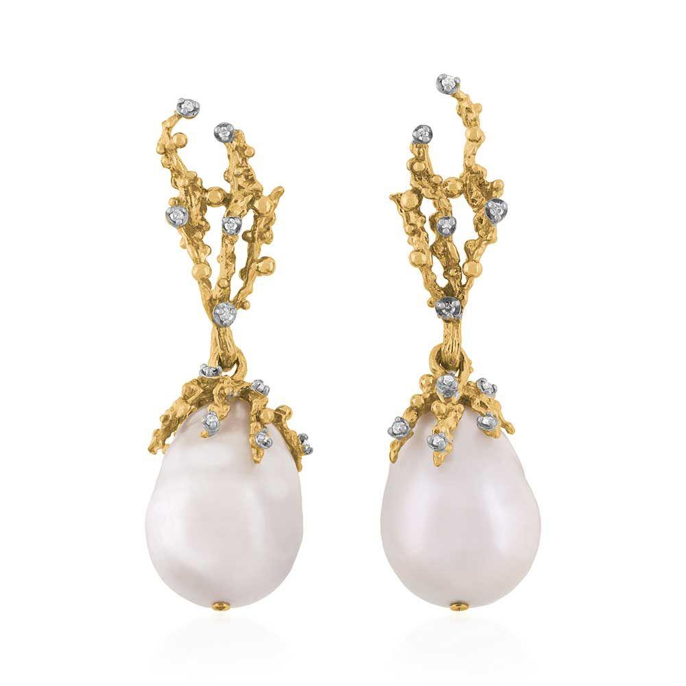 Michael Aram Ocean Earrings with Pearls and Diamonds 541811410DI
