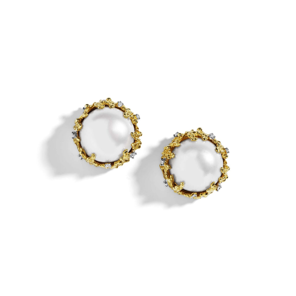 Michael Aram Ocean Earrings with Pearls and Diamonds 541811370DI