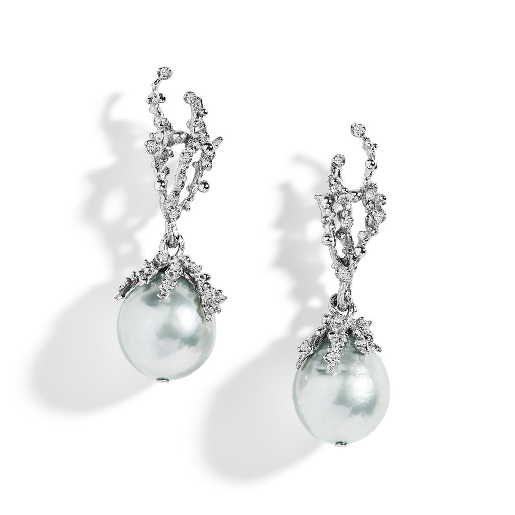 Michael Aram Ocean Earrings with Pearls and Diamonds 5422812270DI