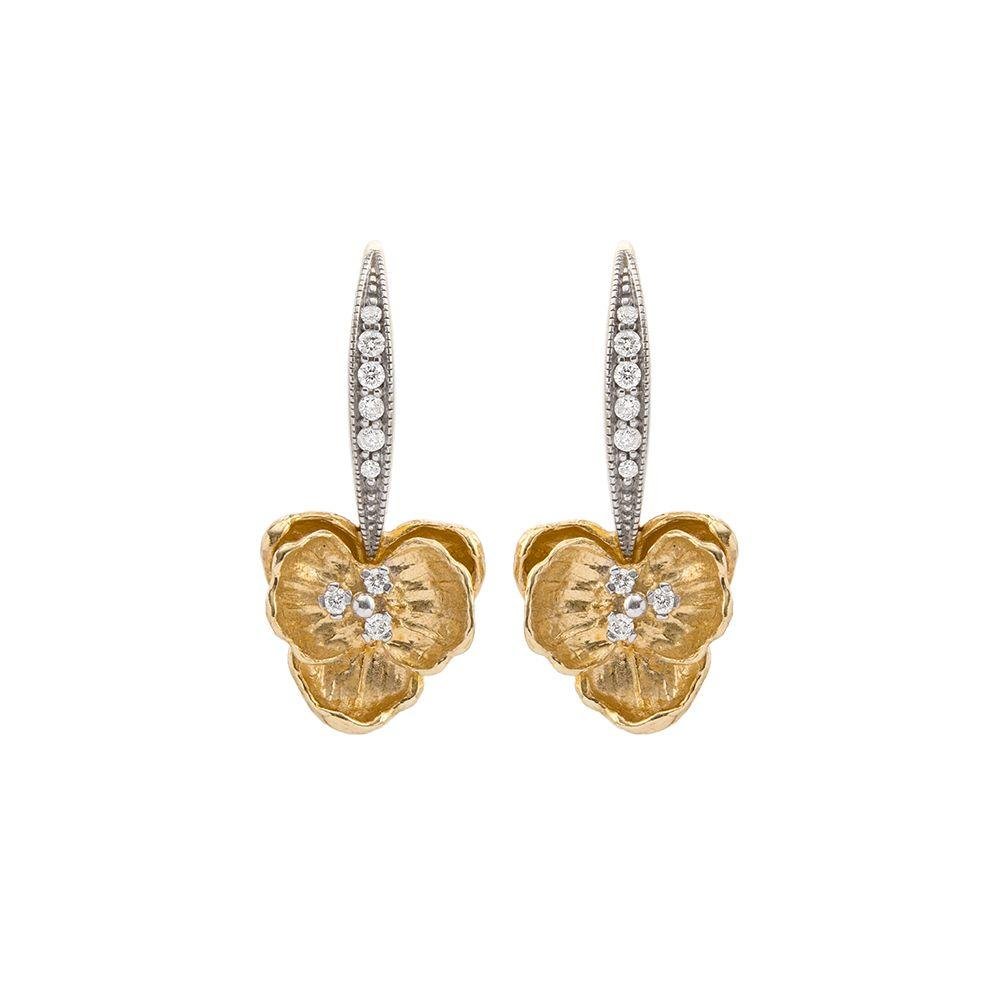 Michael Aram Orchid Earrings with Diamonds 541803020DI
