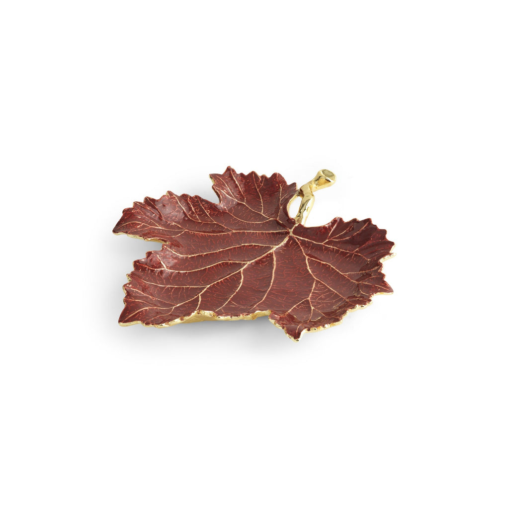 Michael Aram Vine Red Grape Leaf Dish 130266