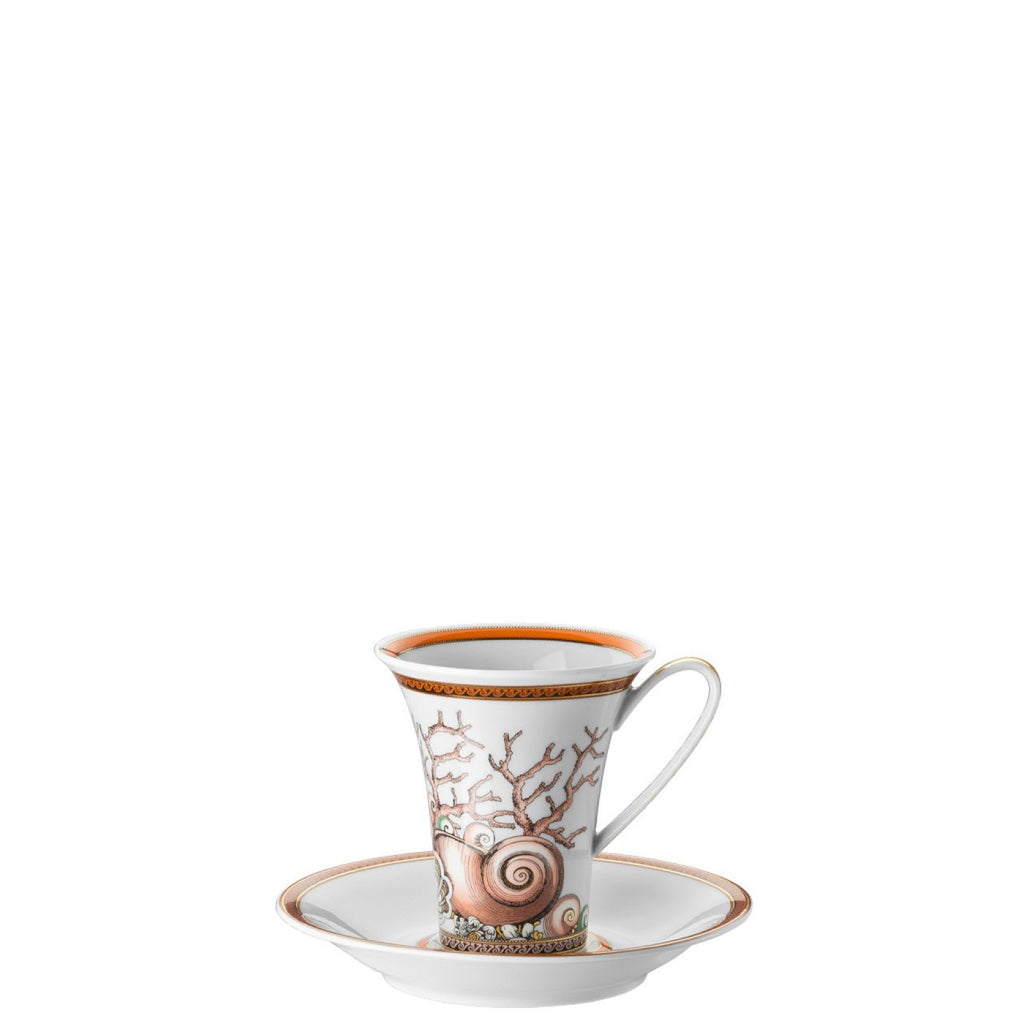 Versace Etoiles De La Mer Coffee Cup & Saucer 6 inch 6 ounce 19325-403647-14740