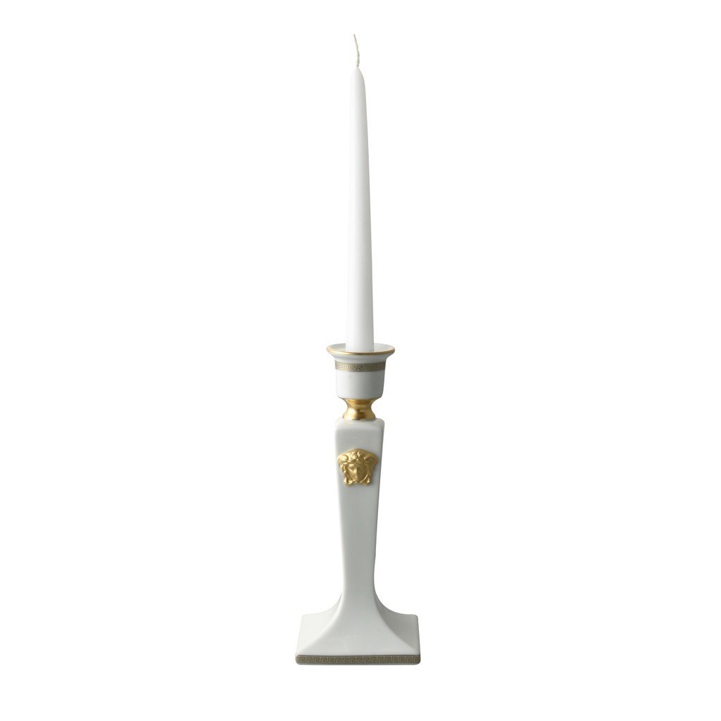 Versace Gorgona Candleholder Porcelain 8.25 inch 14095-102845-25712