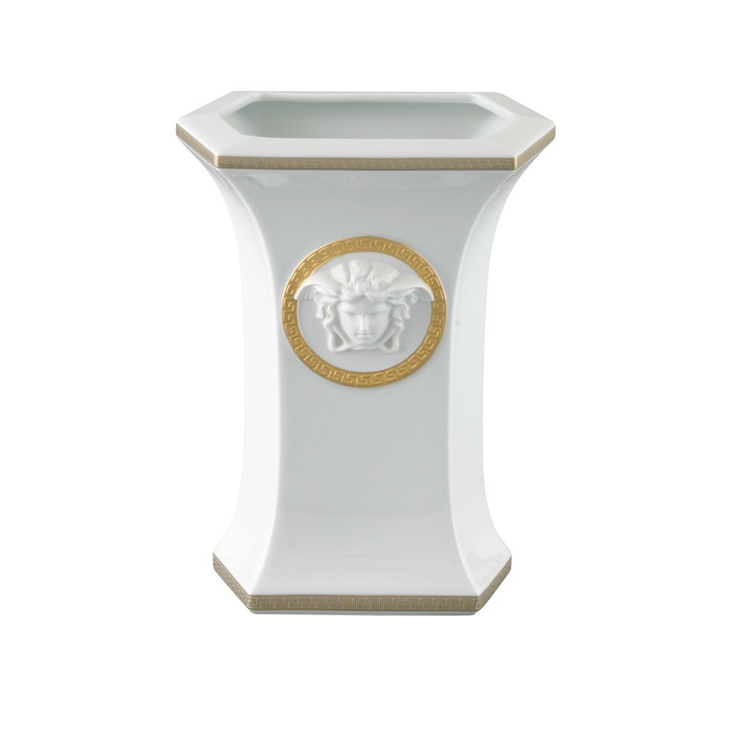 Versace Gorgona Vase Porcelain 9 inch 14095-102845-26023