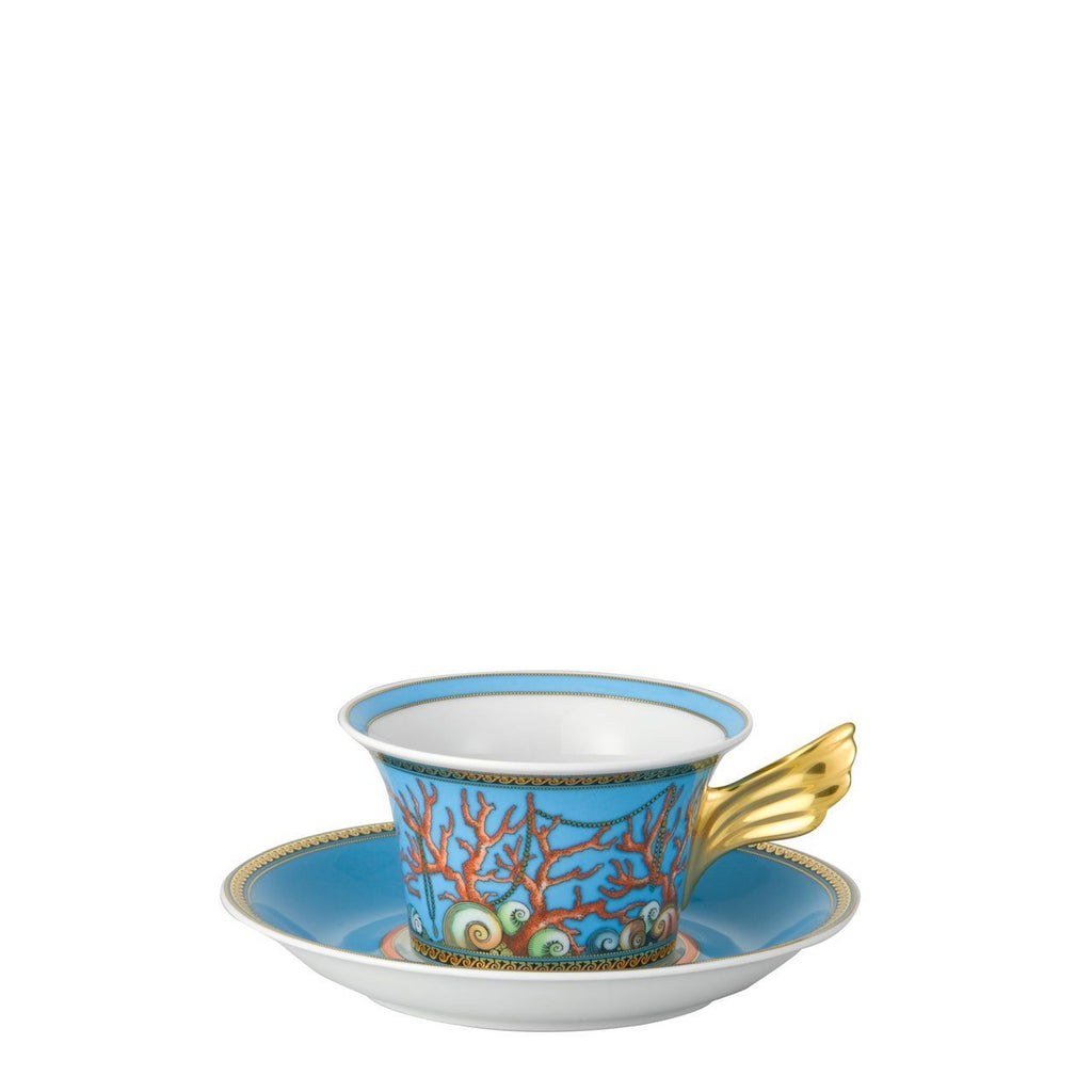 Versace La Mer Tea Cup & Saucer 6.33 inch 7 ounce 19300-409608-14640