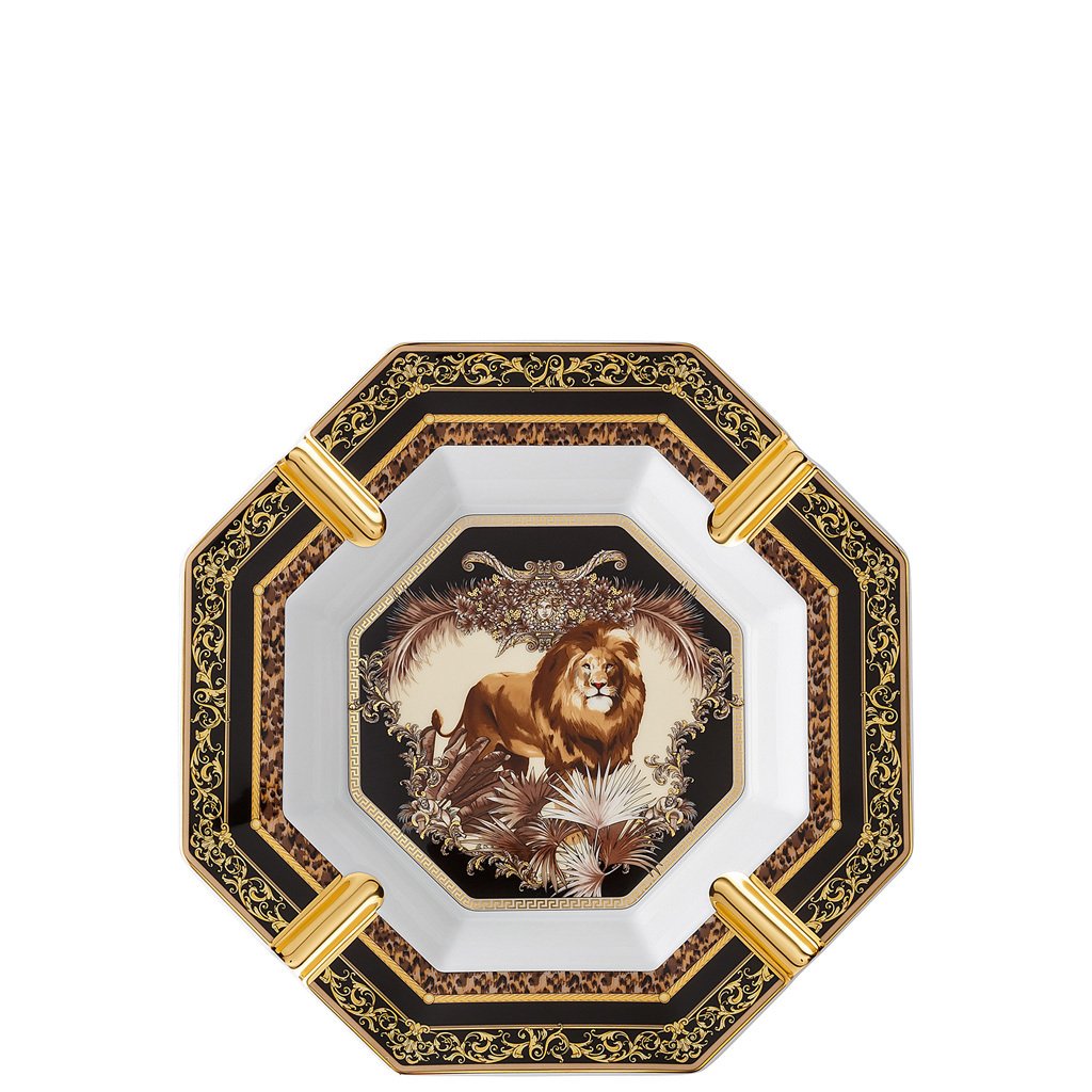 Versace La Regne Animal Ashtray William Lion 9.5 inch 14096-403667-27243