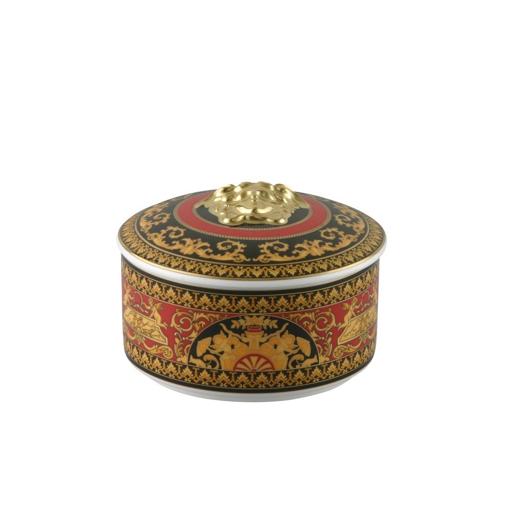 Versace Medusa Red Covered Box Porcelain 14092-102721-25120