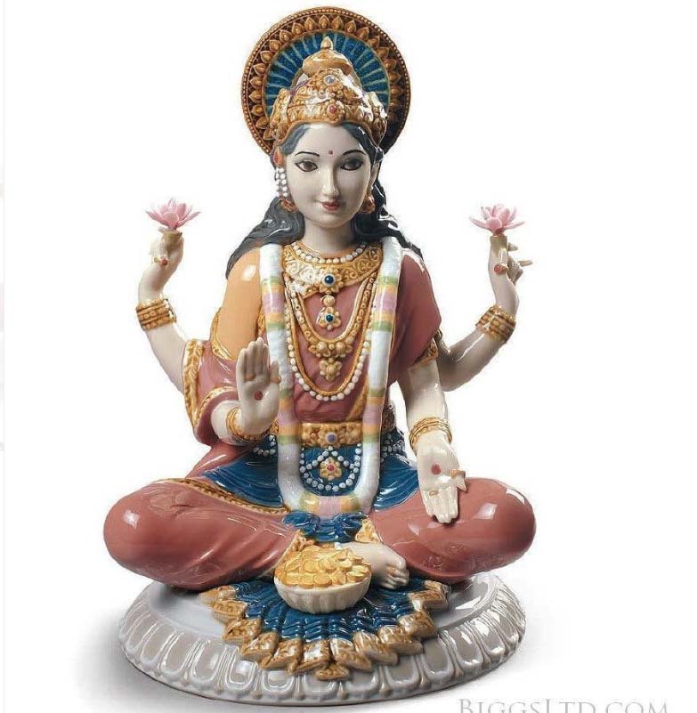 The Goddess Sri Lakshmi 01009229 From Lladro