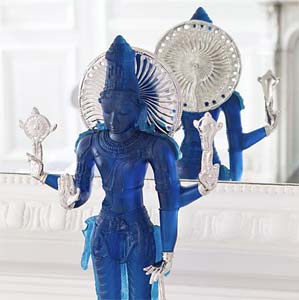 Daum Crystal Ganesha Lakshmi Vishnu