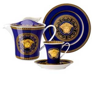 Versace Medusa Blue Dinnerware