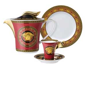 Versace Medusa Red Dinnerware