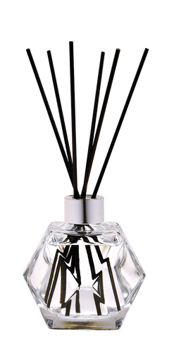 Lampe Berger Geometry Clear Reed Diffuser Pre-filled with Zest of Verbena