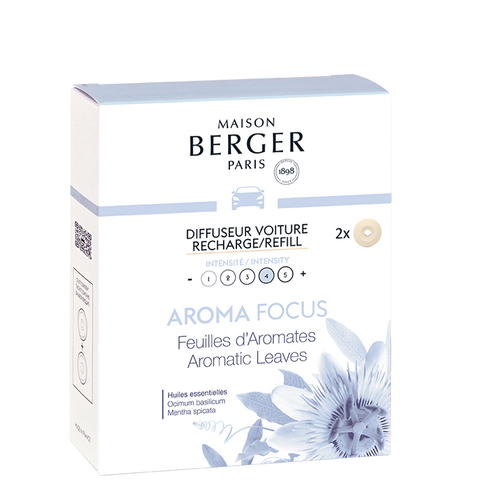 Lampe Berger Set of 2 Aroma Focus Car Diffuser Refills