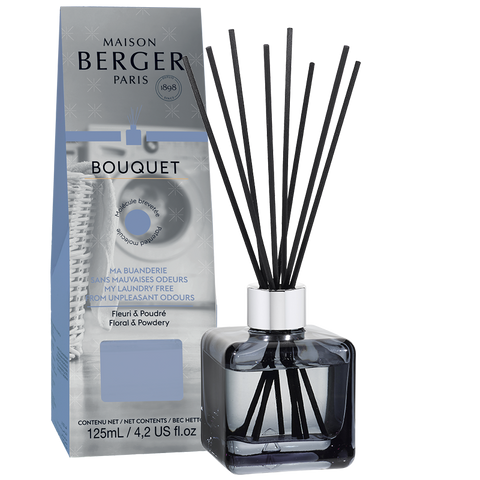 Lampe Berger Cube Reed Diffuser Pre-filled with My Laundry Free From Unpleasant Odors