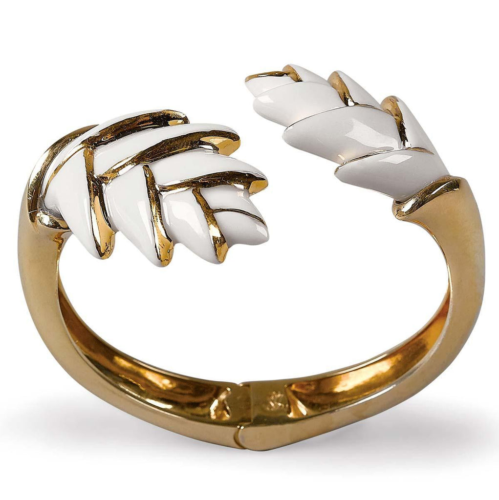Lladro Heliconia Bracelet Hinge Cuff 01010177