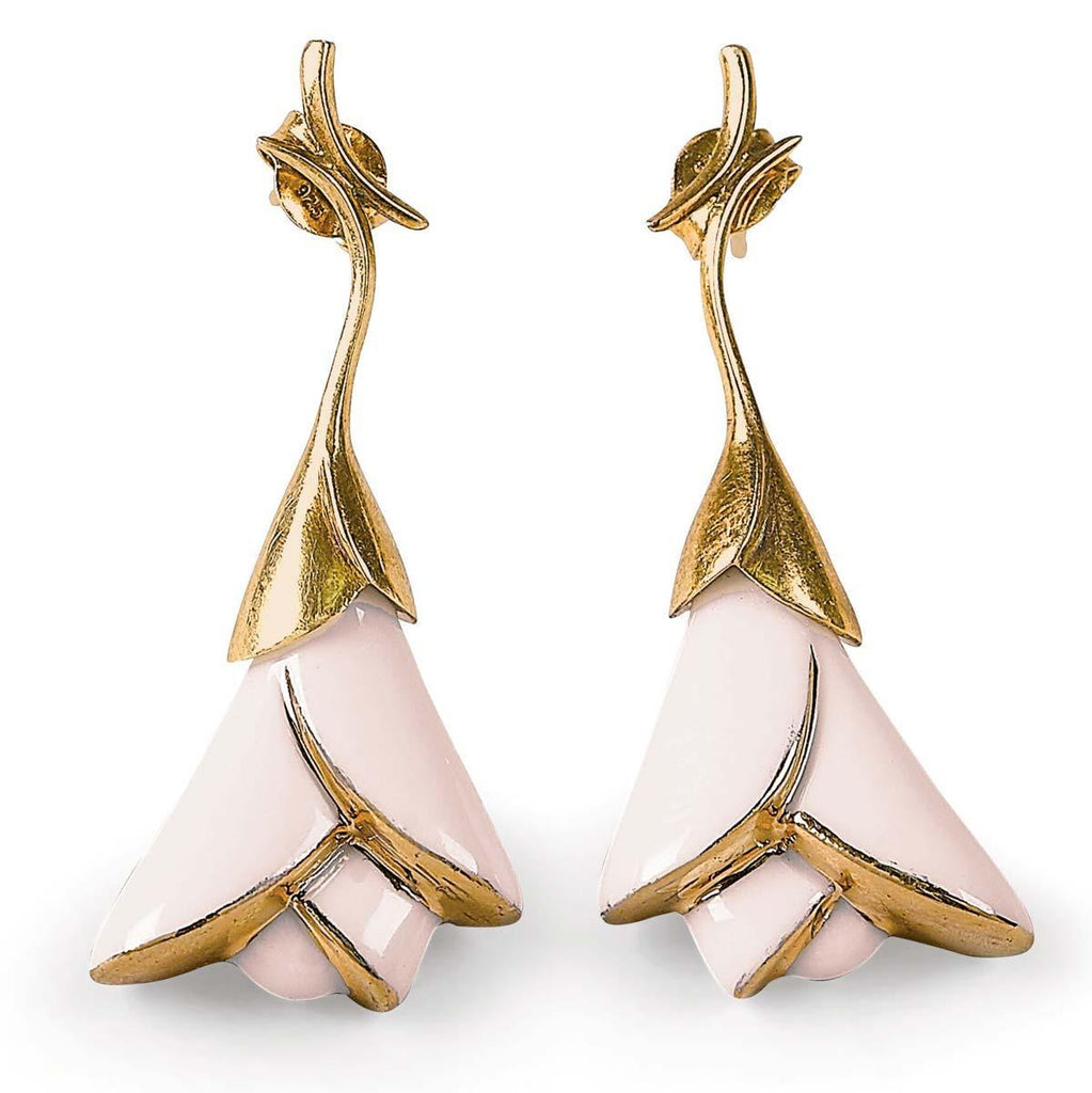 Heliconia Short Earrings Pink 01010186