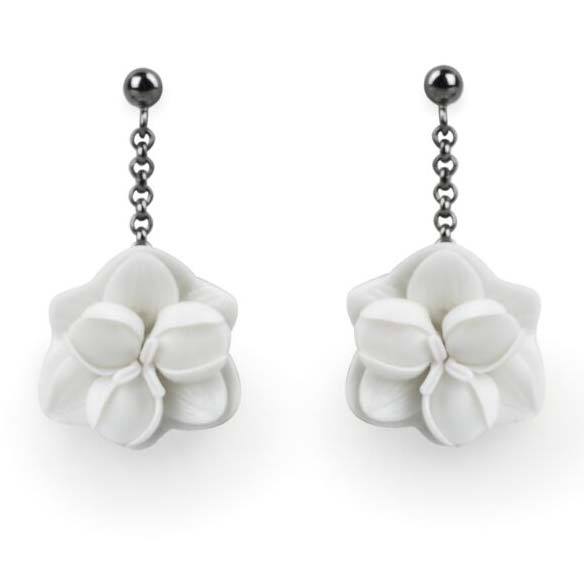 Lladro Orchid Short Earrings 01010227