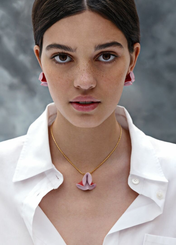 Lladro Lola Pendant Pink & Red 01010279