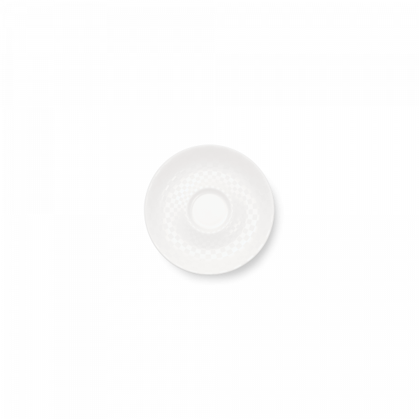 Dibbern Cross White Espresso saucer (Squares) (11.3cm) 110320003