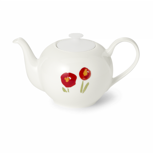 Dibbern Impression Base of teapot 0.90 l poppy red 190500203