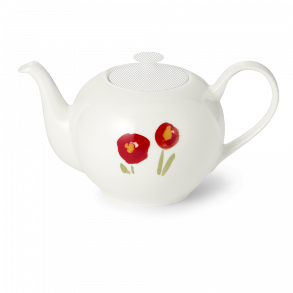 Dibbern Impression Teapot without lid 1.30 l red poppy 190700203