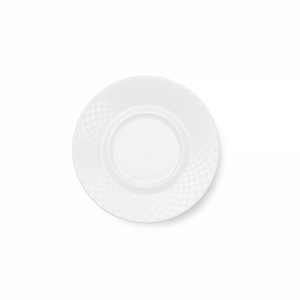 Dibbern Cross White Espresso saucer (Squares) (12cm) 211020003