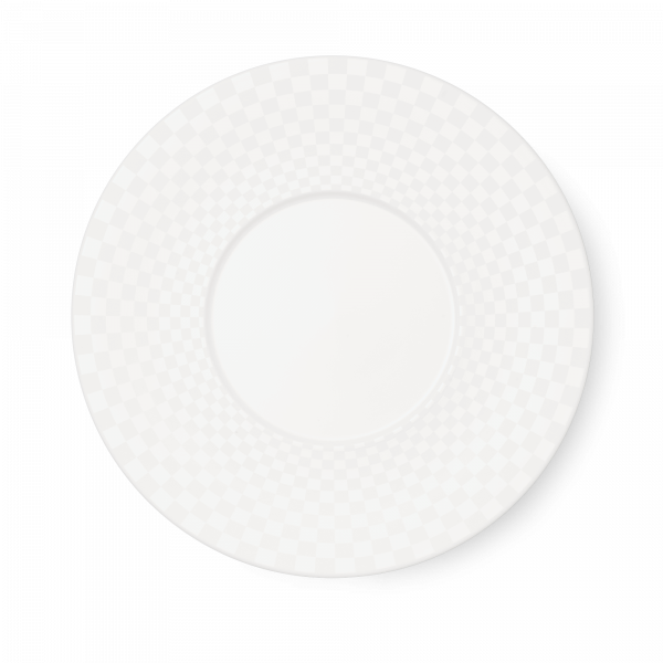 Dibbern Cross White Gourmet Plate (Squares) (31cm) 303120003