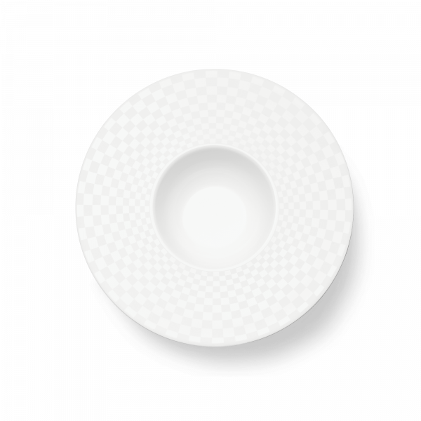 Dibbern Cross White Pasta Plate (Squares) (26cm; 0.25l) 305620003