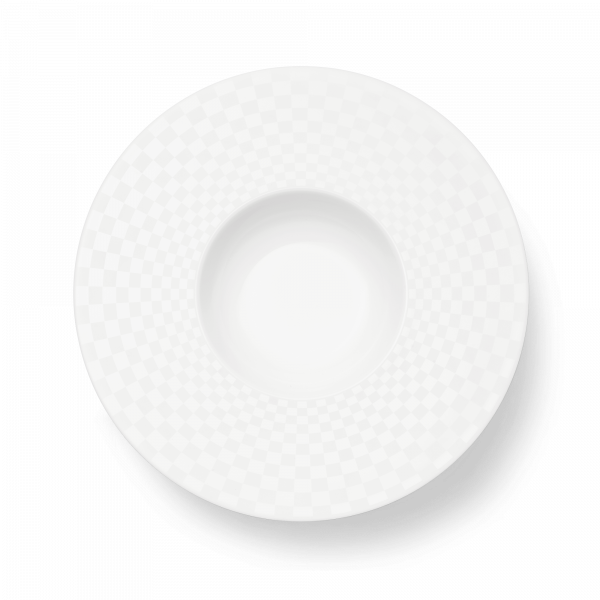 Dibbern Cross White Pasta Plate (Squares) (30cm; 0.3l) 306020003