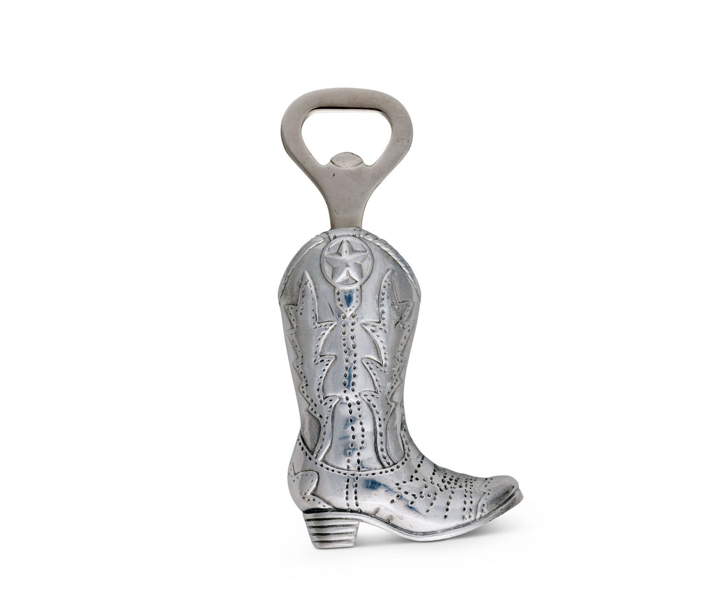 Arthur Court Designs Aluminum Cowboy Boot Bottle Opener 6 inches