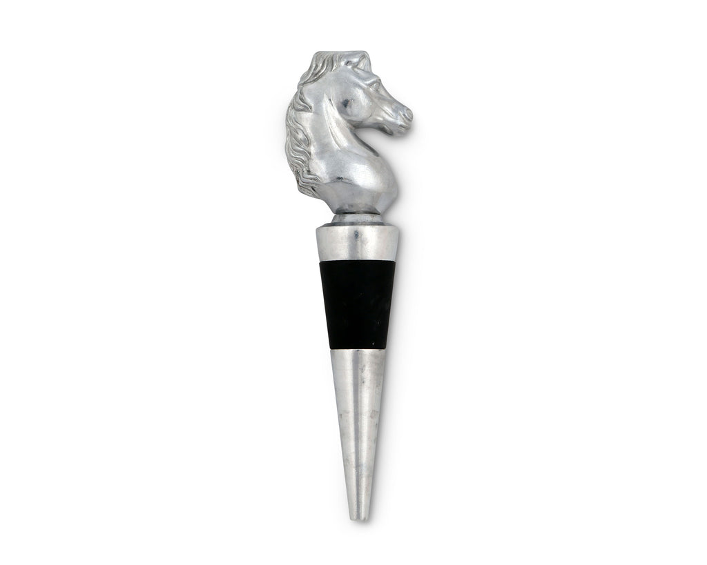 Arthur Court Designs  Aluminum  Horse Wine Bottle Stopper Topper 5.5" Tall