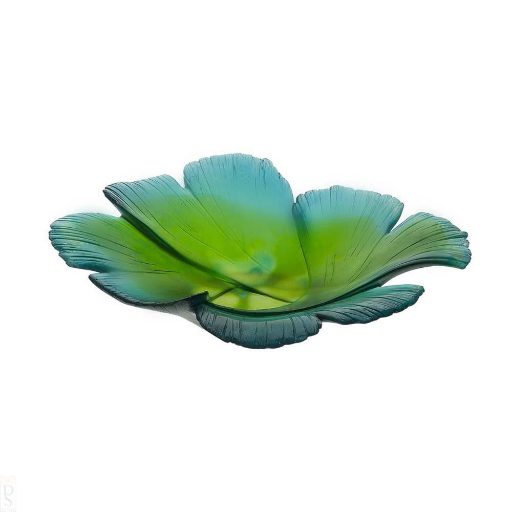 Daum Crystal Ginko Magnum Bowl Green 05108