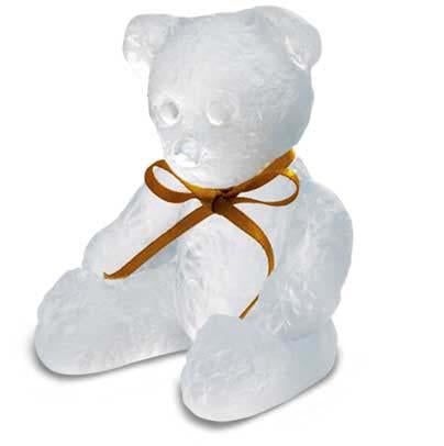 Daum Crystal Mini Doudours Teddy Bear White 05364