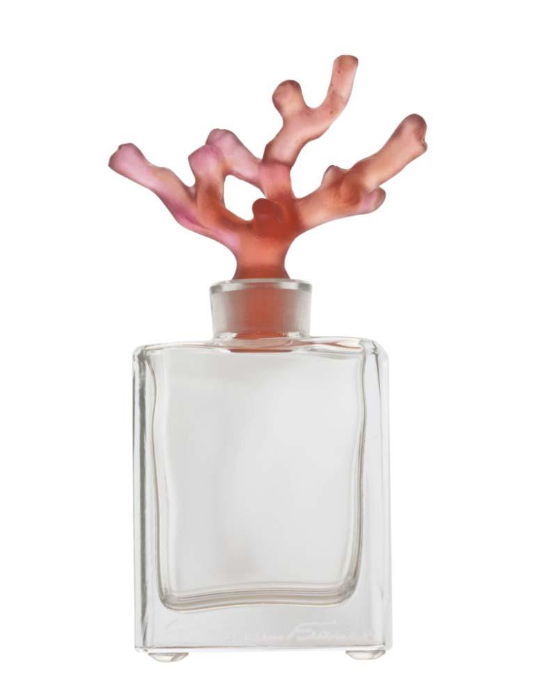 Daum Crystal Perfume Bottle Red 05459