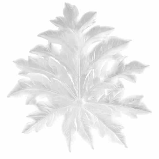 Daum Crystal Wall Leaf Large White 05517-1