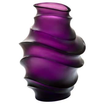 Daum Crystal Violet Medium Vase 05575
