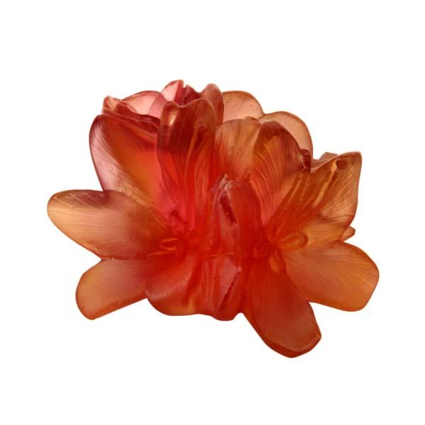 Daum Crystal Safran Decorative Flower 05600