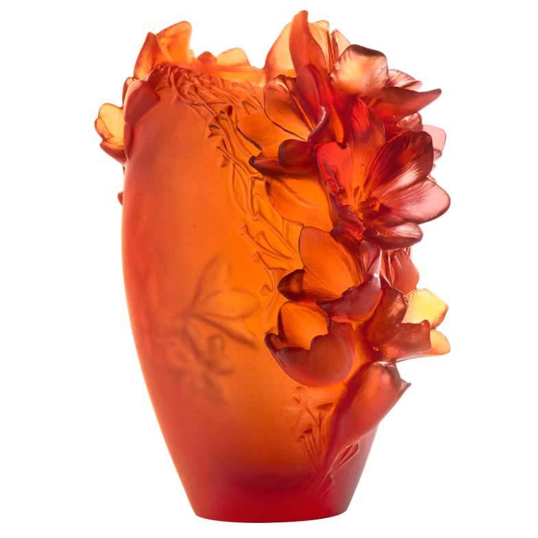 Daum Crystal Safran Medium Vase 05601