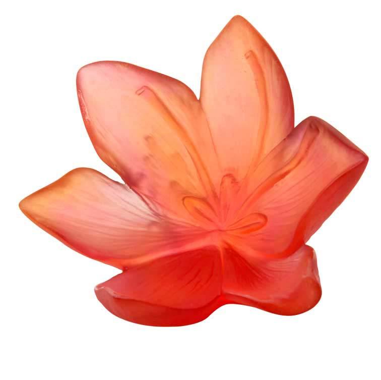 Daum Crystal Safran Large Decorative Flower 05603
