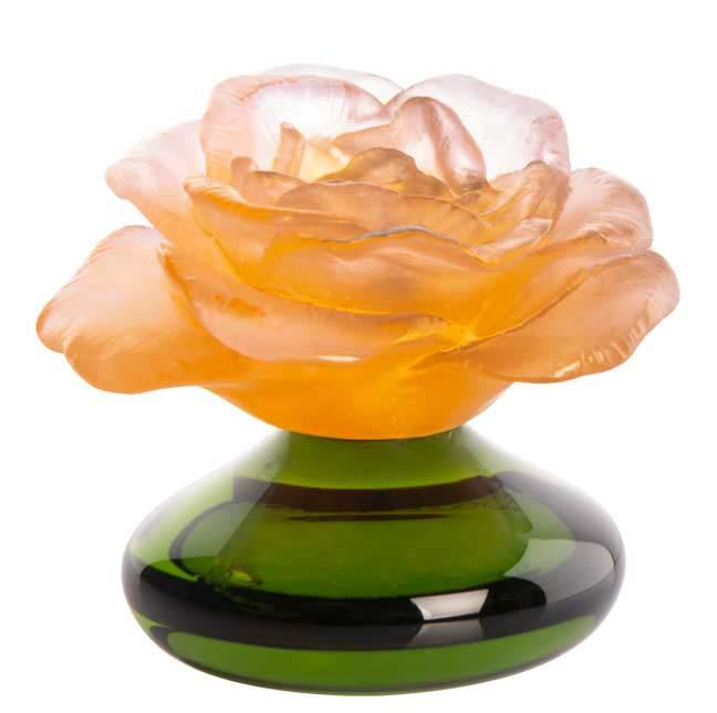 Daum Crystal Decorative Flower Rose Romance 05615