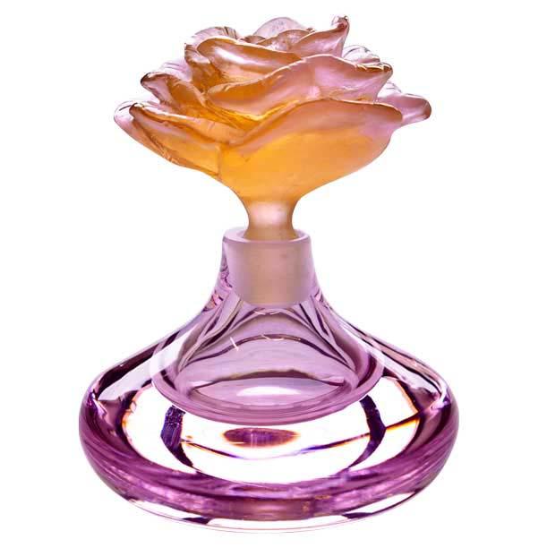 Daum Crystal Small Pink Perfume Bottle 05625-1
