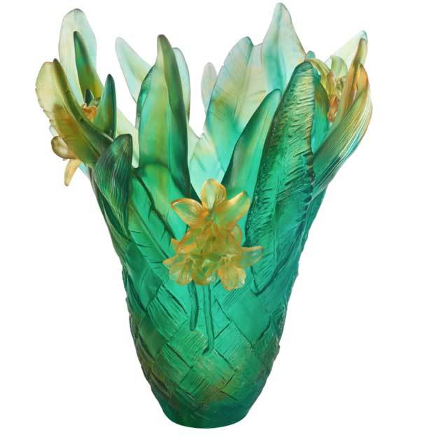 Daum Crystal Braiding Magnum Vase 05630