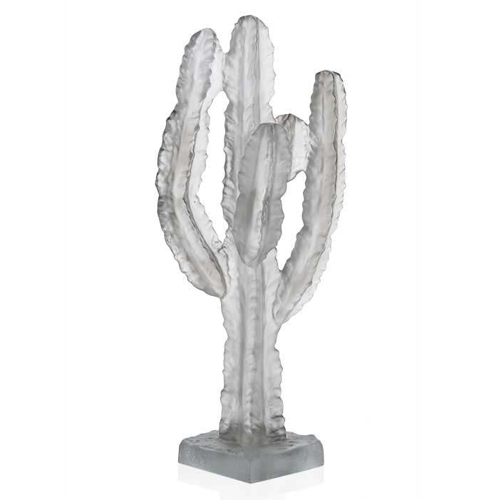 Daum Crystal Grey Cactus Jardin De Cactus 05672-1