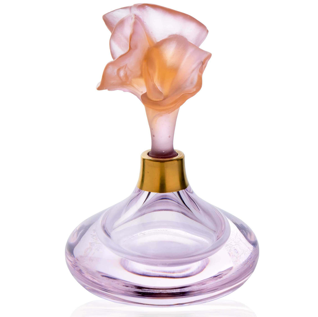 Daum Crystal Arum Roseperfume Bottle 05680-1