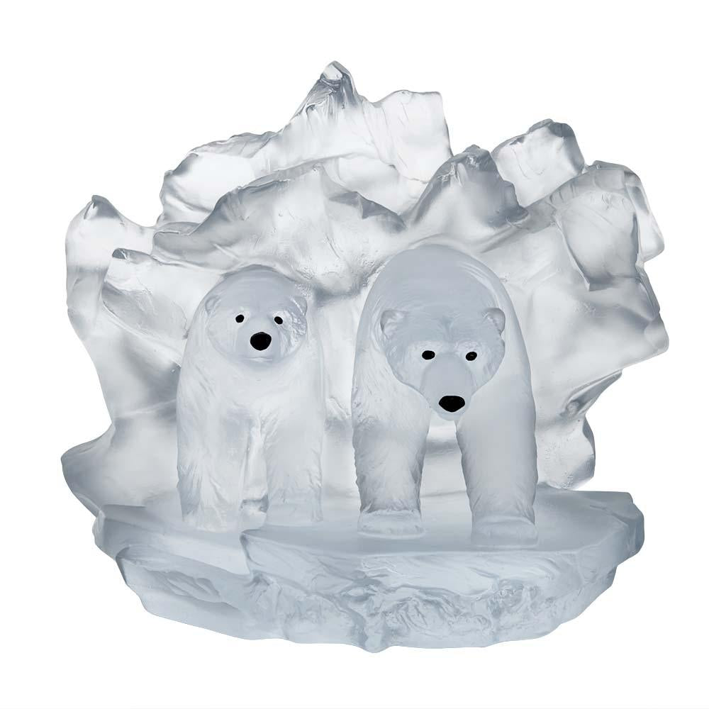 Daum Crystal Arktos Polar Bears 05681