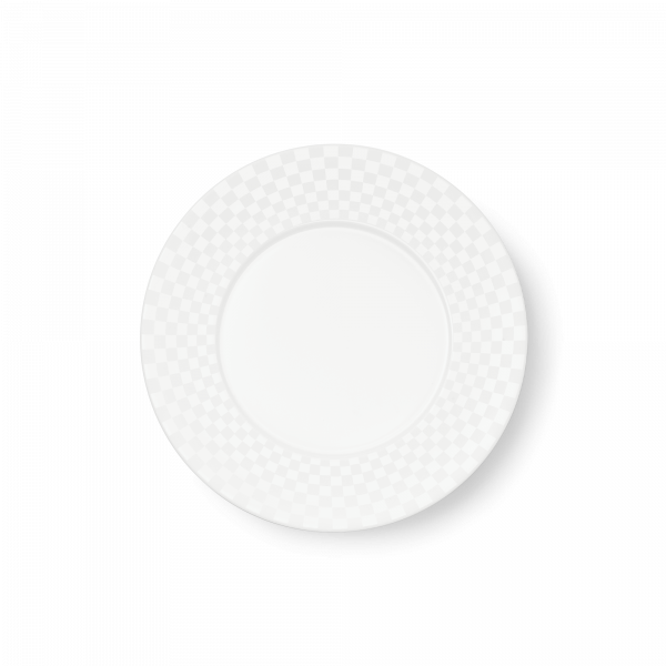 Dibbern Cross White Dessert Plate (Squares) (22cm) 1002220003